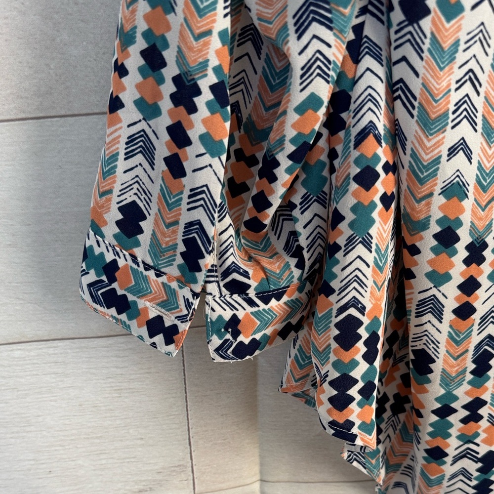 Anthropologie/HD in Paris Astral Tie Neck Blouse Size 8 - Picture 5 of 6